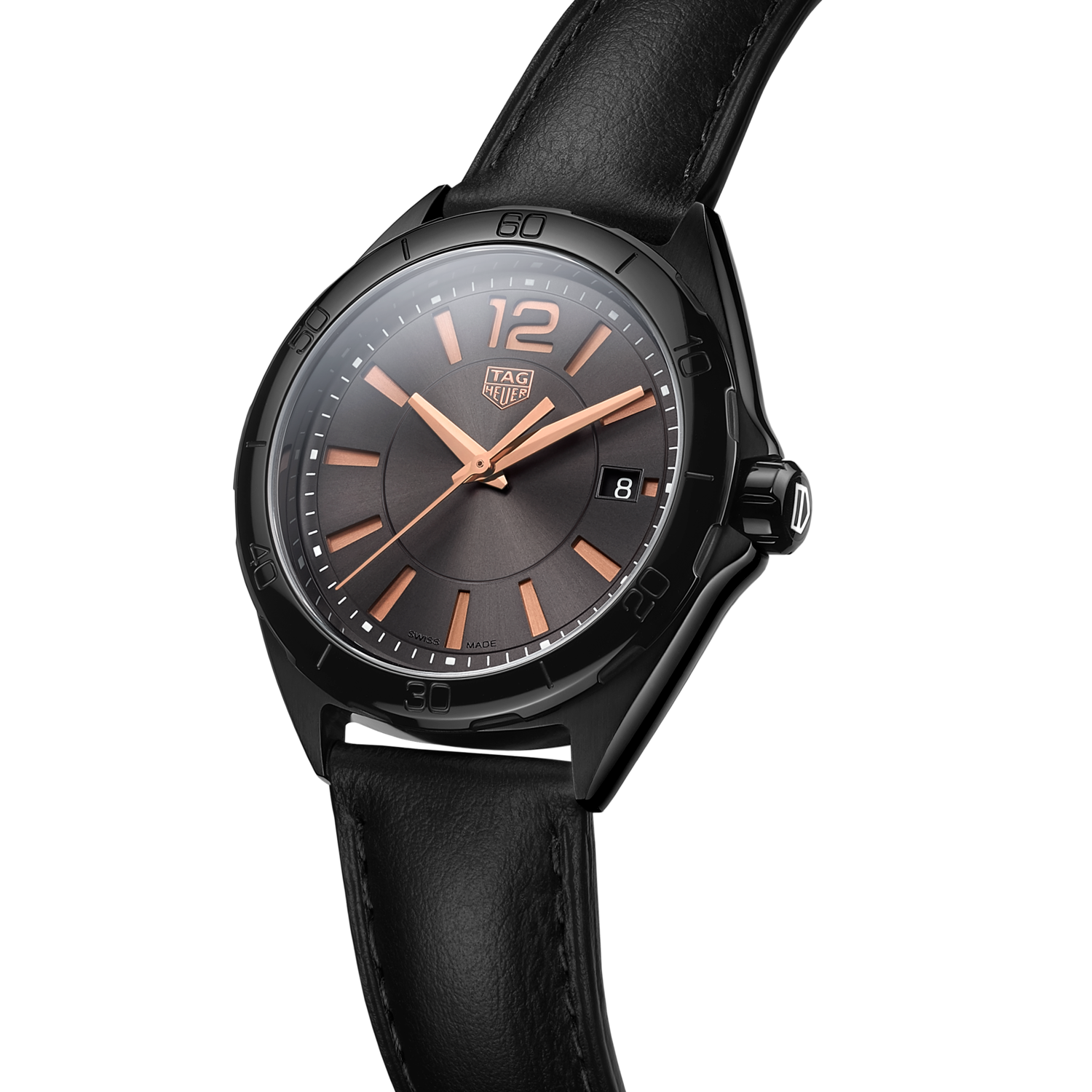 Tag Heuer Formula 1 Quartz Black Dial Black Leather Strap Watch for Women - WBJ1314.FC8230