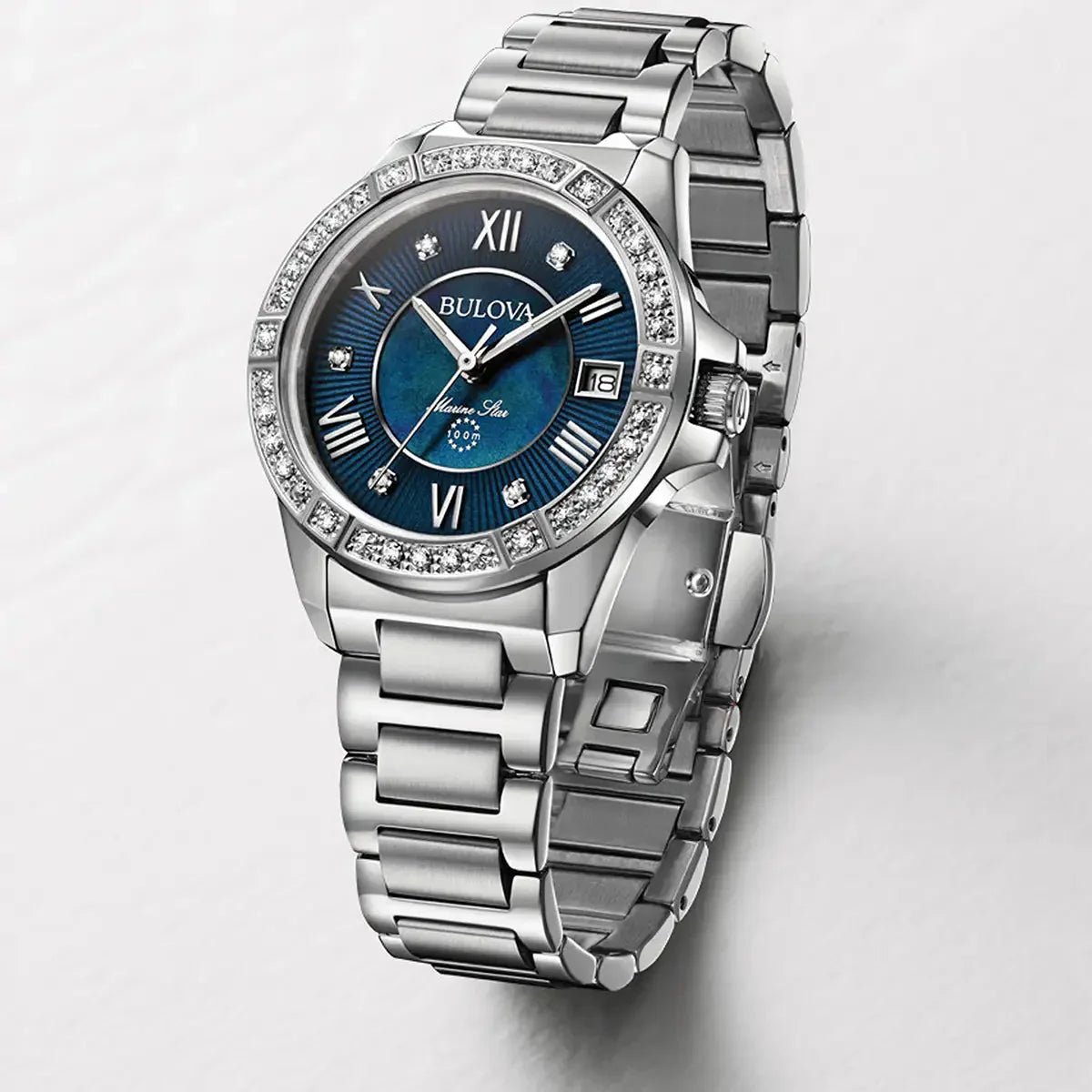 Orologio Bulova Marine Star da donna in argento 96R215 