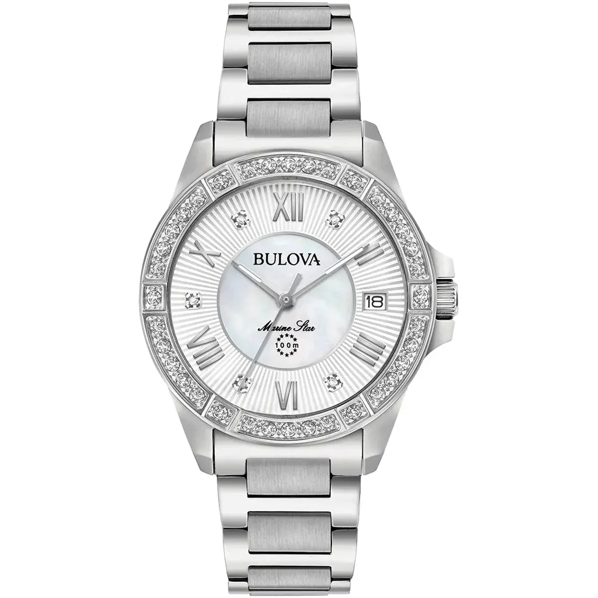 Orologio Bulova Marine Star da donna in argento 96R232 