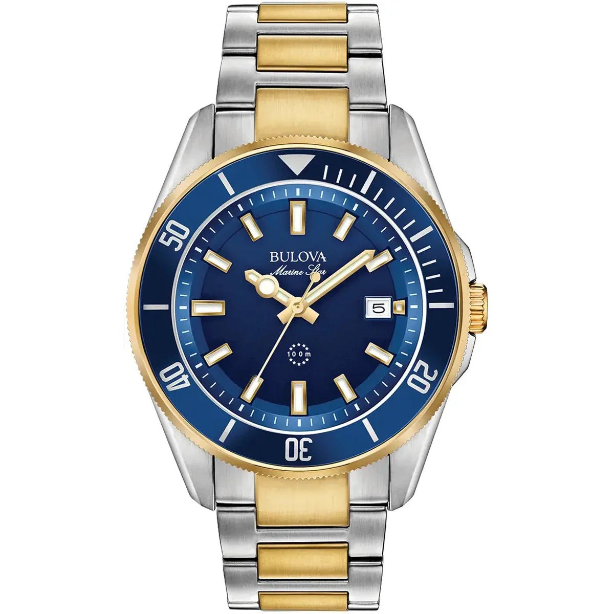 Bulova Marine Star Men's Two-Tone Watch 98B334