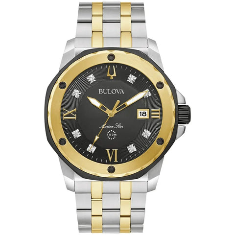 Bulova Marine Star zweifarbige Herrenuhr 98D175 