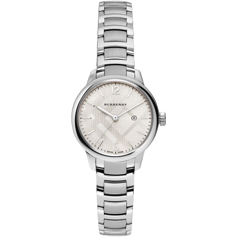 Burberry BU10108 Ladies Silver The Classic 32mm Watch