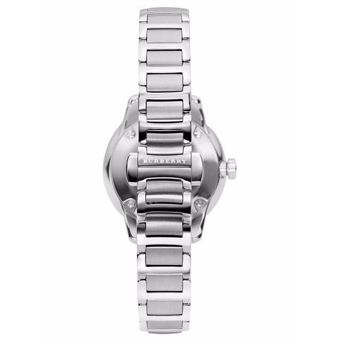 Burberry BU10108 Damen-Armbanduhr „The Classic“ in Silber, 32 mm