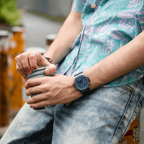 Orologio Casio G-Shock da uomo blu GM-2100N-2AER