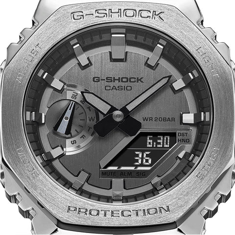 Casio G-Shock Herren-Armbanduhr aus Metall, klassisch, GM-2100-1AER