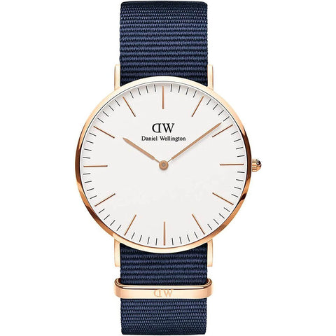 Daniel Wellington Classic Bayswater Herrenuhr rund weiß DW00600275