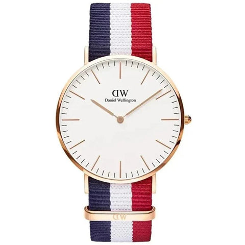 Daniel Wellington Klassische Cambridge Unisex-Uhr in Weiß DW00600003