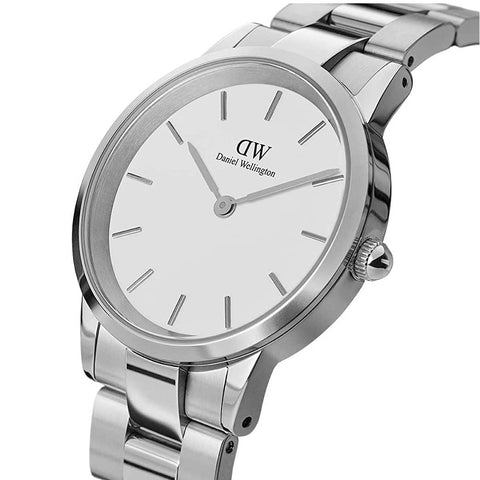 Daniel Wellington Iconic Link Unisex-Silberuhr DW00100203