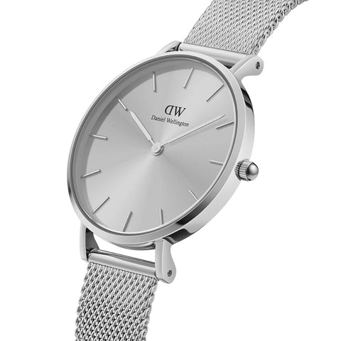 Dw watch women's silver best sale