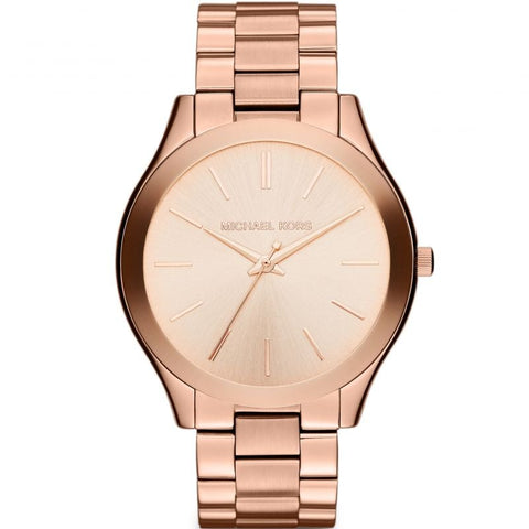 Michael Kors MK3197 Damen-Armbanduhr Slim Runway in Roségold