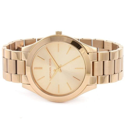 Michael Kors MK3197 Damen-Armbanduhr Slim Runway in Roségold