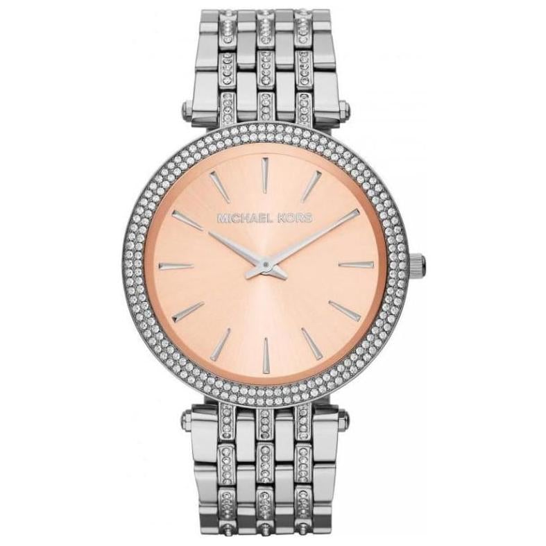 Michael Kors MK3218 Damen-Armbanduhr Darci in Rosé- und Silberglanz