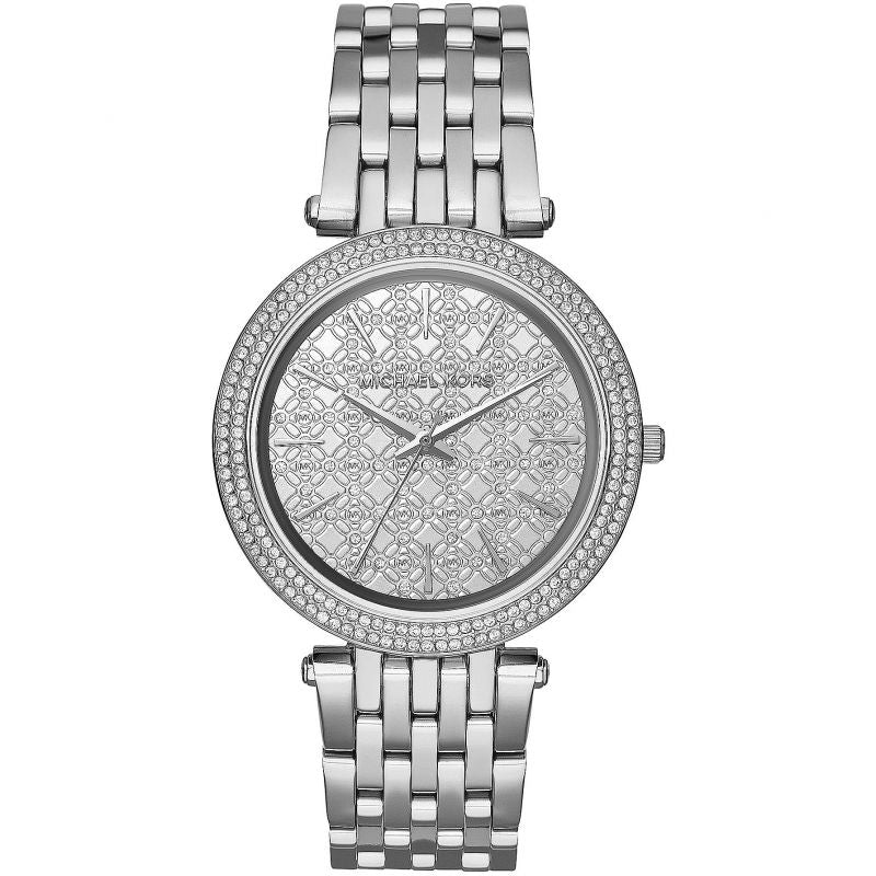 Michael Kors MK3404 Ladies  Darci Silver Motif Watch