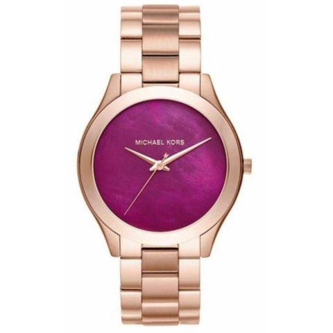 Michael Kors MK3550 Slim Runway Damenuhr in Roségold und Pflaume