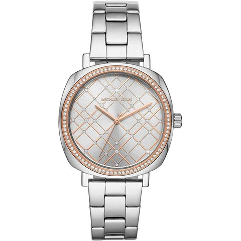 Michael Kors MK3988 – Silberne Nia-Armbanduhr für Damen