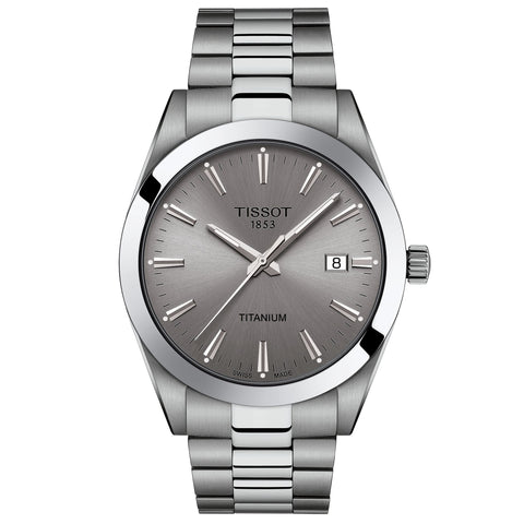 Orologio Tissot Gentleman Titanium da uomo grigio T1274104408100