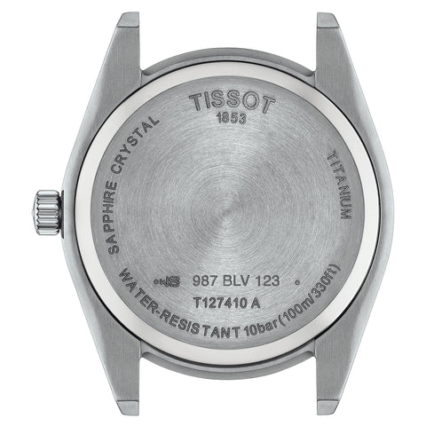 Tissot Gentleman Herrenuhr aus Titan, grau, T1274104408100