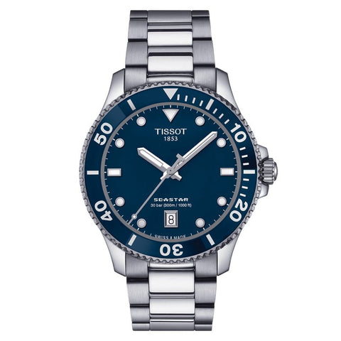 Orologio Tissot Seastar 1000 40mm Unisex Blu T1204101104100