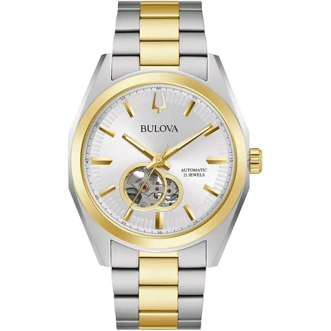 Bulova Surveyor Auto Men's Two-Tone Watch 98A284