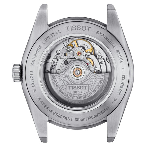 Tissot Gentleman Powermatic 80 Silicium Grüne Herrenuhr T1274071109101