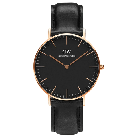 Daniel Wellington – Klassische Sheffield-Armbanduhr für Herren, schwarz, DW00100127