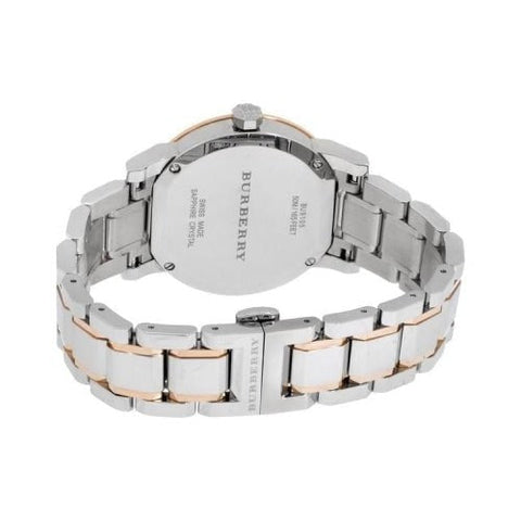 Burberry The City Watch Ladies Silver / Rose Gold BU9105
