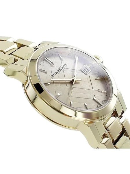 Burberry Ladies Watch The City 34mm Champagne Gold BU9134