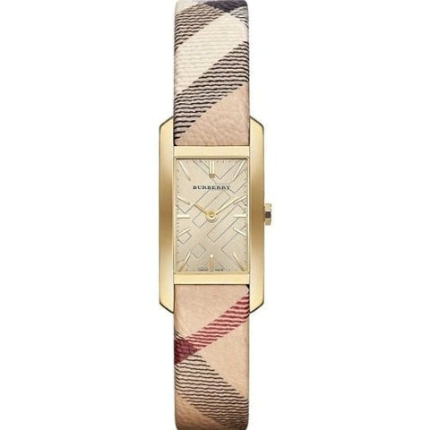 Burberry BU9509 Ladies The Pioneer Gold Leather 19mm Swiss Watch