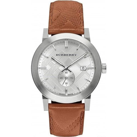 Burberry The City Watch Men's Brown Leather Silver BU9904