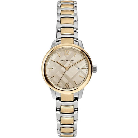 Orologio da donna Burberry Swiss Classic Two Tone 32mm BU10118