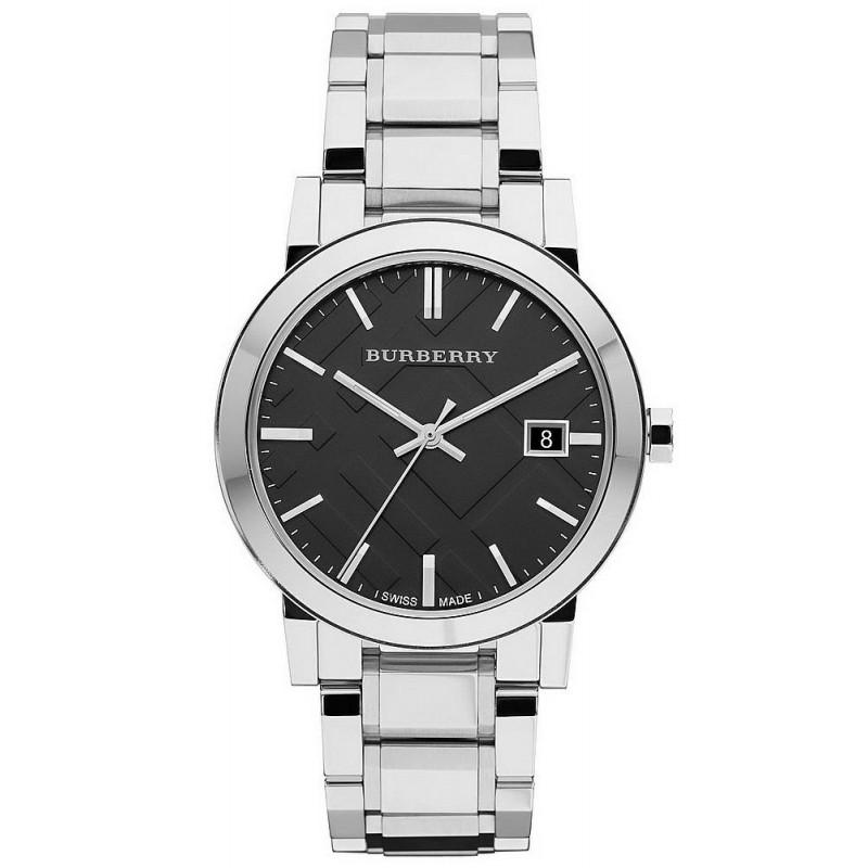 Burberry Unisex Watch The City 38mm Steel Black BU9001