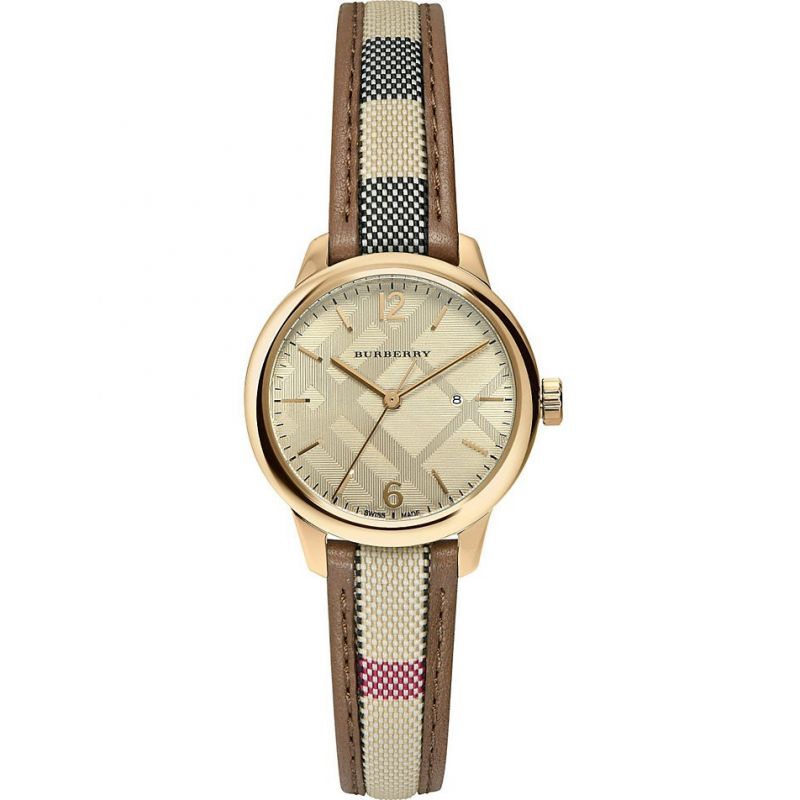 Burberry Ladies Watch The Classic 32mm Yellow Gold BU10114