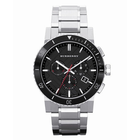 Burberry Herrenuhr 42mm Chronograph The City Silber BU9380