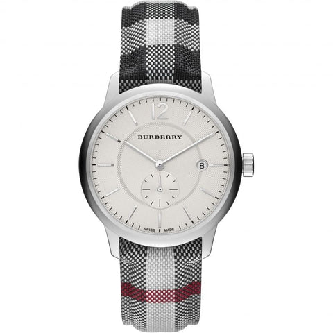 Burberry Herrenuhr The Classic Horseferry 40mm Silber BU10002