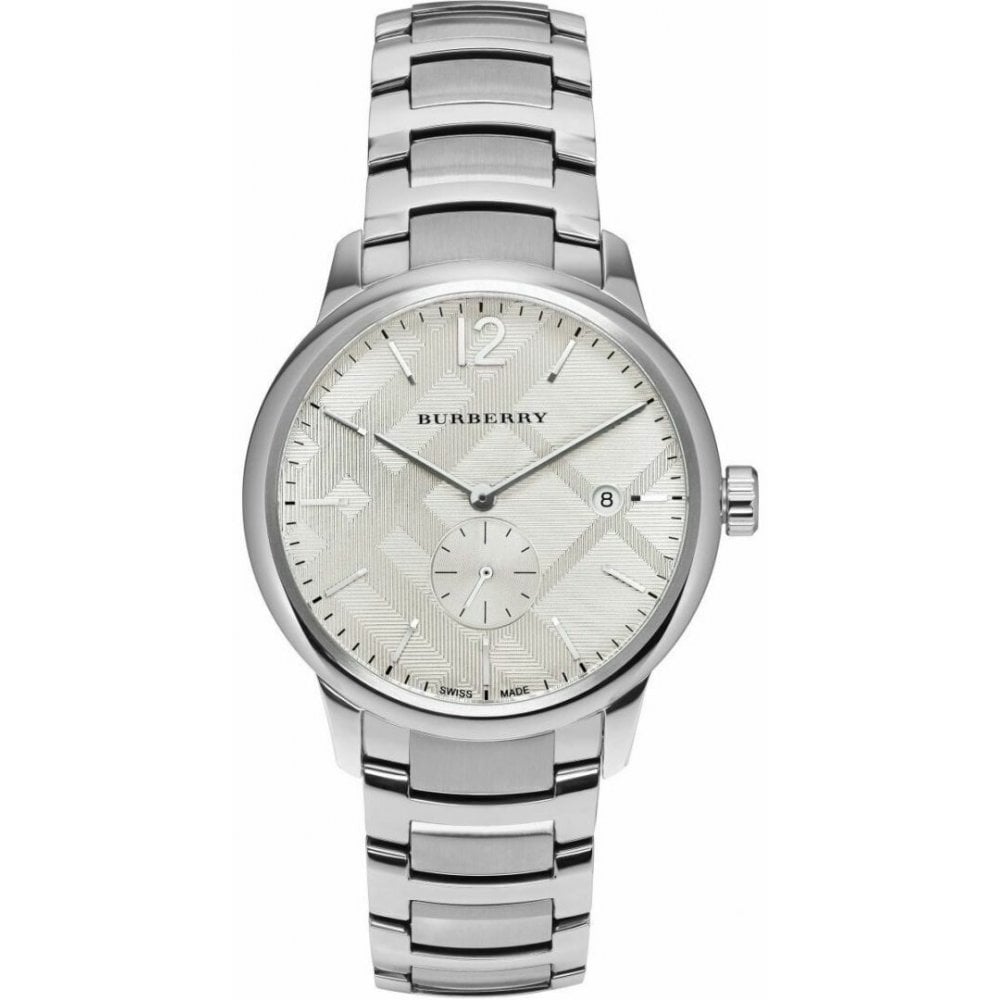 Burberry Herrenuhr The Classic 40mm Silber BU10004