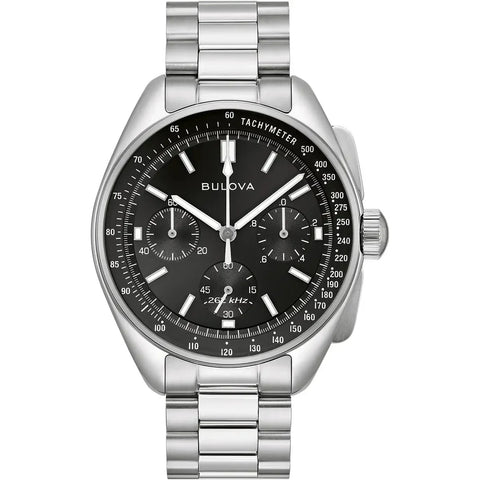 Bulova Lunar Pilot Chrono Herren-Silberuhr 96K111 