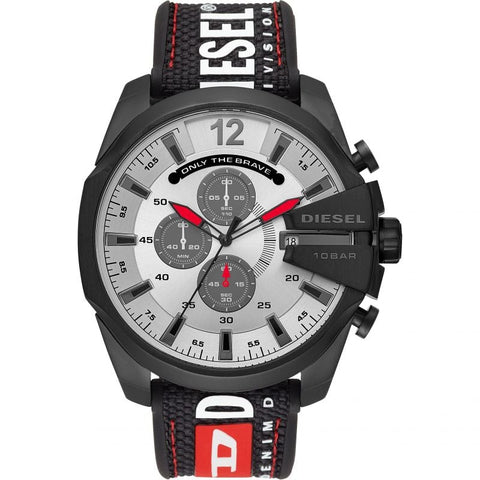 Diesel DZ4512 Herren-Chronograph Mega Chief Schwarz-Grau