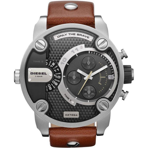 Orologio cronografo marrone da uomo Diesel DZ7264 Little Daddy