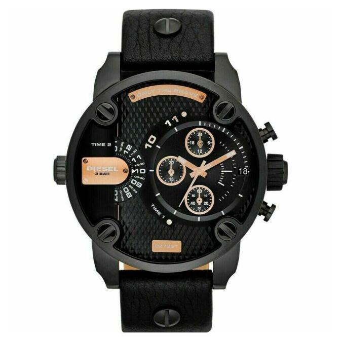 Orologio cronografo nero da uomo Diesel DZ7291 Little Daddy