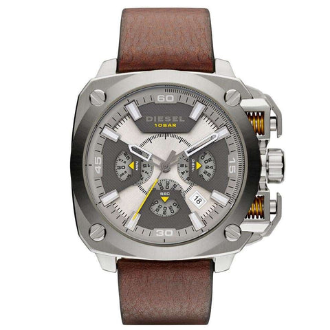 Diesel DZ7343 Men's Bamf Beige Leather Chronograph Watch