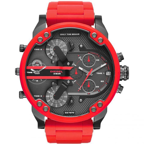 Orologio cronografo rosso Diesel DZ7370 da uomo Daddy 2.0