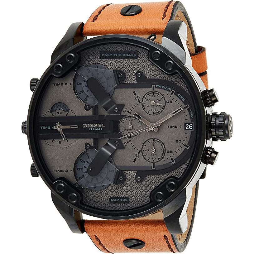 Diesel DZ7406 Men's Chronograph Mr Daddy 2.0 Brown Watch