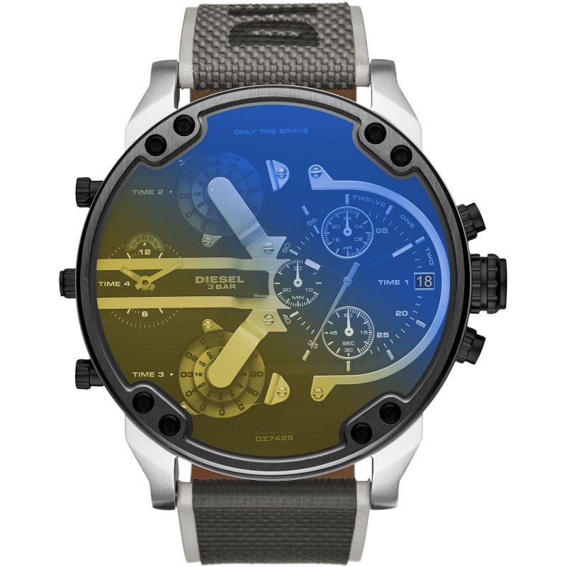 Orologio cronografo da uomo Diesel DZ7429 Mr Daddy 2.0 nero