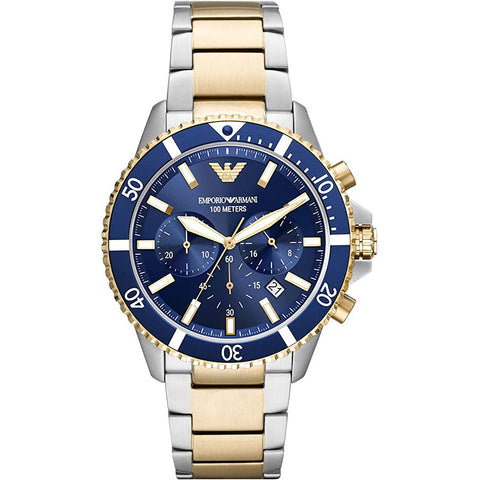 Emporio Armani AR11362 Men's Chronograph Diver Blue Watch