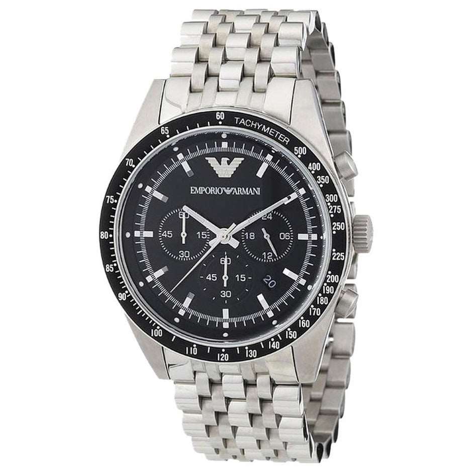 Emporio Armani AR5988 Men's Tazio Chronograph Steel Watch