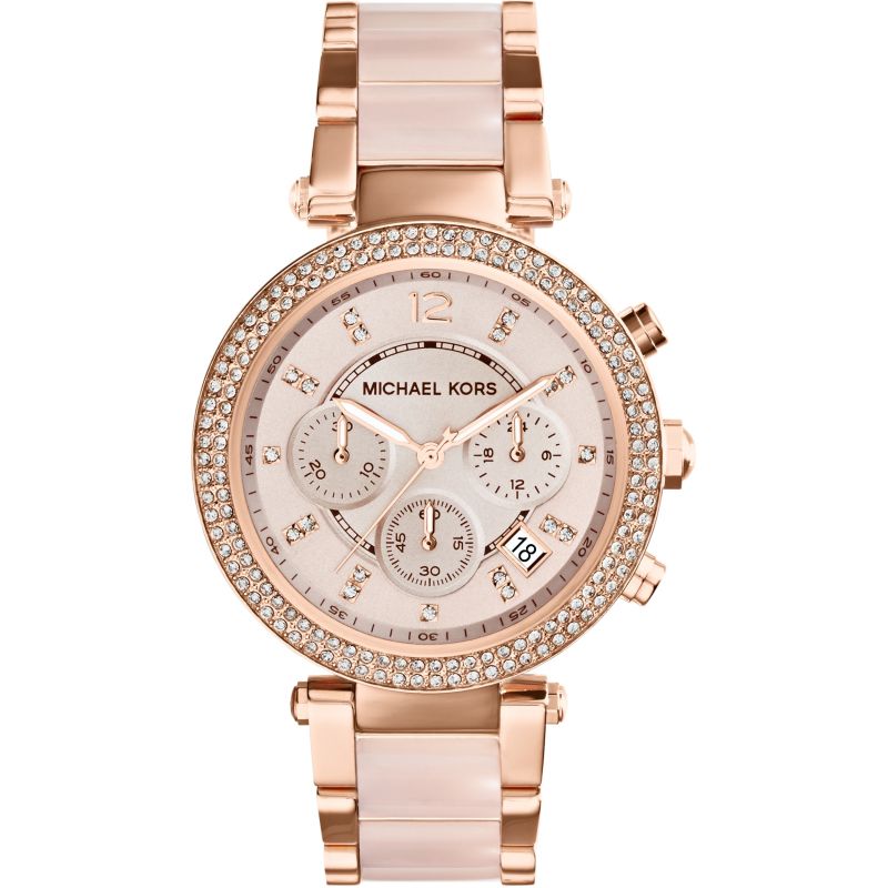 Michael Kors MK5896 Parker Chronograph für Damen in Roségold