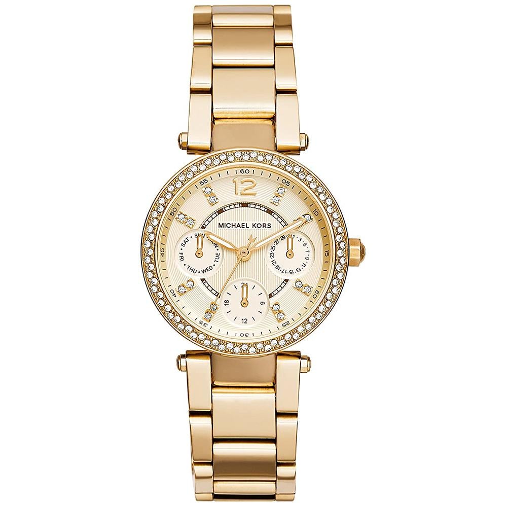 Orologio cronografo Michael Kors MK6056 da donna Mini Parker Gold