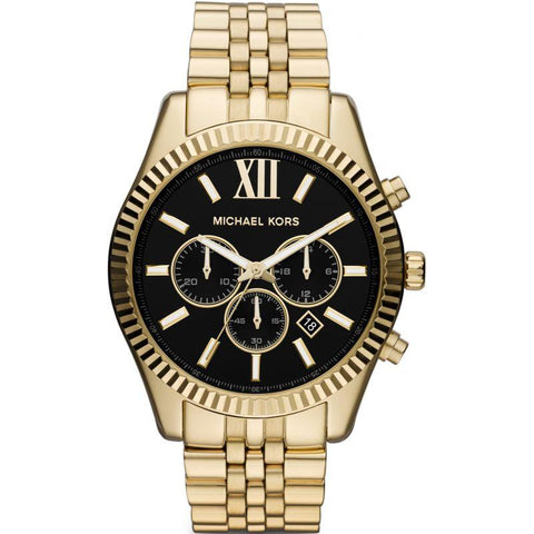 Michael Kors MK8286 Men's Lexington Gold Tone Chronograph Watch