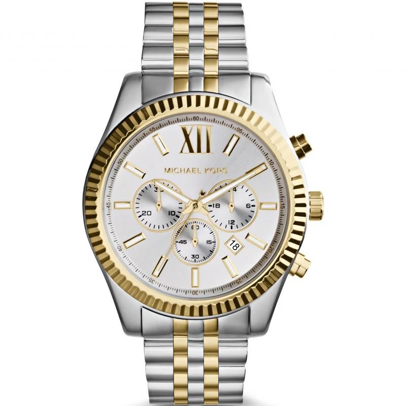 Michael Kors MK8344 Lexington Chronograph zweifarbige Herrenuhr 