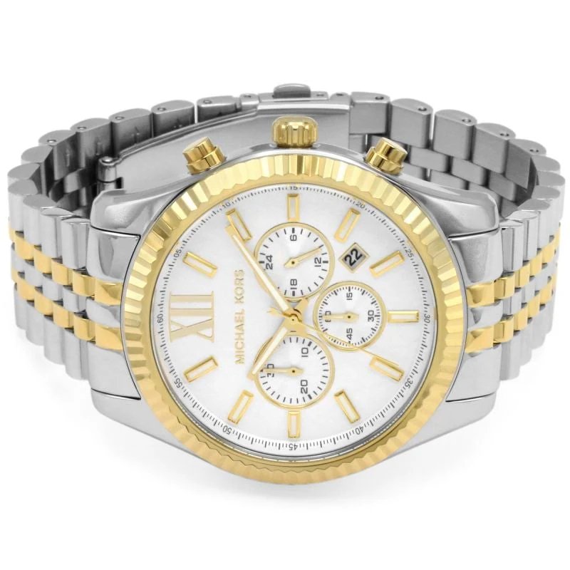 Michael Kors MK8344 Lexington Chronograph zweifarbige Herrenuhr 